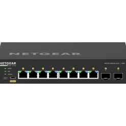 New Netgear AV Line 8-Port Gigabit Ethernet Managed Switch, Black (GSM4210PX-100NAS)