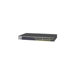 Discount Netgear GS728TXPv3 24-Port Gigabit Ethernet PoE+ Managed Switch, Gray (GS728TXP-300NAS)