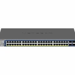 Clearance Netgear GS752TXPv3 48-Port Gigabit Ethernet PoE Managed Switch, Gray (GS752TXP-300NAS)