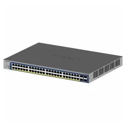 Clearance Netgear GS752TXPv3 48-Port Gigabit Ethernet PoE Managed Switch, Gray (GS752TXP-300NAS)