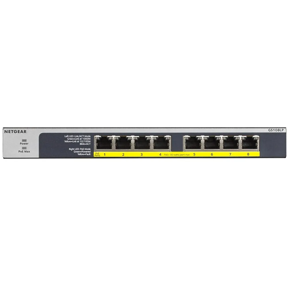Sale Netgear 8-Port Gigabit Ethernet Unmanaged Switch (GS108LP-100NAS)