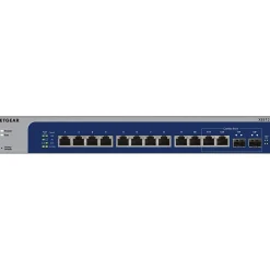 Online Netgear 12-Port Gigabit Ethernet Managed Switch, Blue/Gray (XS512EM-100NAS)