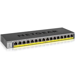 Discount Netgear 16-Port PoE/PoE+ Gigabit Ethernet Unmanaged Switch (GS116LP-100NAS)
