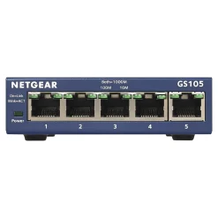 Clearance Netgear ProSAFE 5-Port Gigabit Ethernet Unmanaged Switch, Blue (GS105NA)