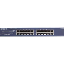 Clearance Netgear ProSAFE 24-Port Gigabit Ethernet Unmanaged Switch, 10/100/1000 Mbps, Blue (JGS524NA)