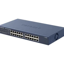 Clearance Netgear ProSAFE 24-Port Gigabit Ethernet Unmanaged Switch, 10/100/1000 Mbps, Blue (JGS524NA)
