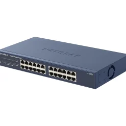 Clearance Netgear ProSAFE 24-Port Gigabit Ethernet Unmanaged Switch, 10/100/1000 Mbps, Blue (JGS524NA)