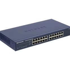 Clearance Netgear ProSAFE 24-Port Gigabit Ethernet Unmanaged Switch, 10/100/1000 Mbps, Blue (JGS524NA)