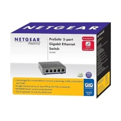 Best Netgear ProSafe 5-Port Gigabit Ethernet Smart Switch, Gray (GS105E-200NAS)