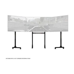 Next Level Racing Adjustable Triple Stand, Up to 65" Monitor, Matte Black (NLR-A010)