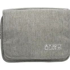 9.75" Fabric Toiletry Bag, Gray (CBM30003-GRY)<Nicci Best