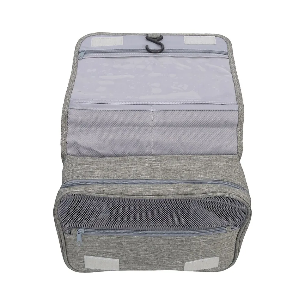 9.75" Fabric Toiletry Bag, Gray (CBM30003-GRY)<Nicci Best