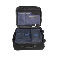 6-Piece Fabric Travel Organizer, Navy (CBM002L-NAVY)<Nicci Hot