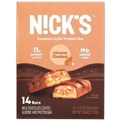 N!CK'S Nick's Protein Bar Almond Choklad, 1.76 oz, 14/Pack (220-02352)
