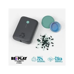 CHAMP USB Type-A/Type-C Power Bank for Most Smartphones, 10000mAh, Charcoal (NB-CPC-10K-PD-GRY)<Nimble Clearance