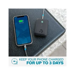 CHAMP USB Type-A/Type-C Power Bank for Most Smartphones, 10000mAh, Charcoal (NB-CPC-10K-PD-GRY)<Nimble Clearance