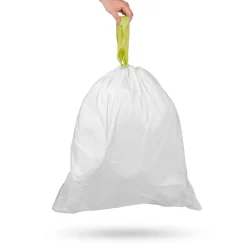 6 Gallon Trash Bag, High Density, White, 30 Bags/Box (NSTB-6-30)<Nine Stars Online