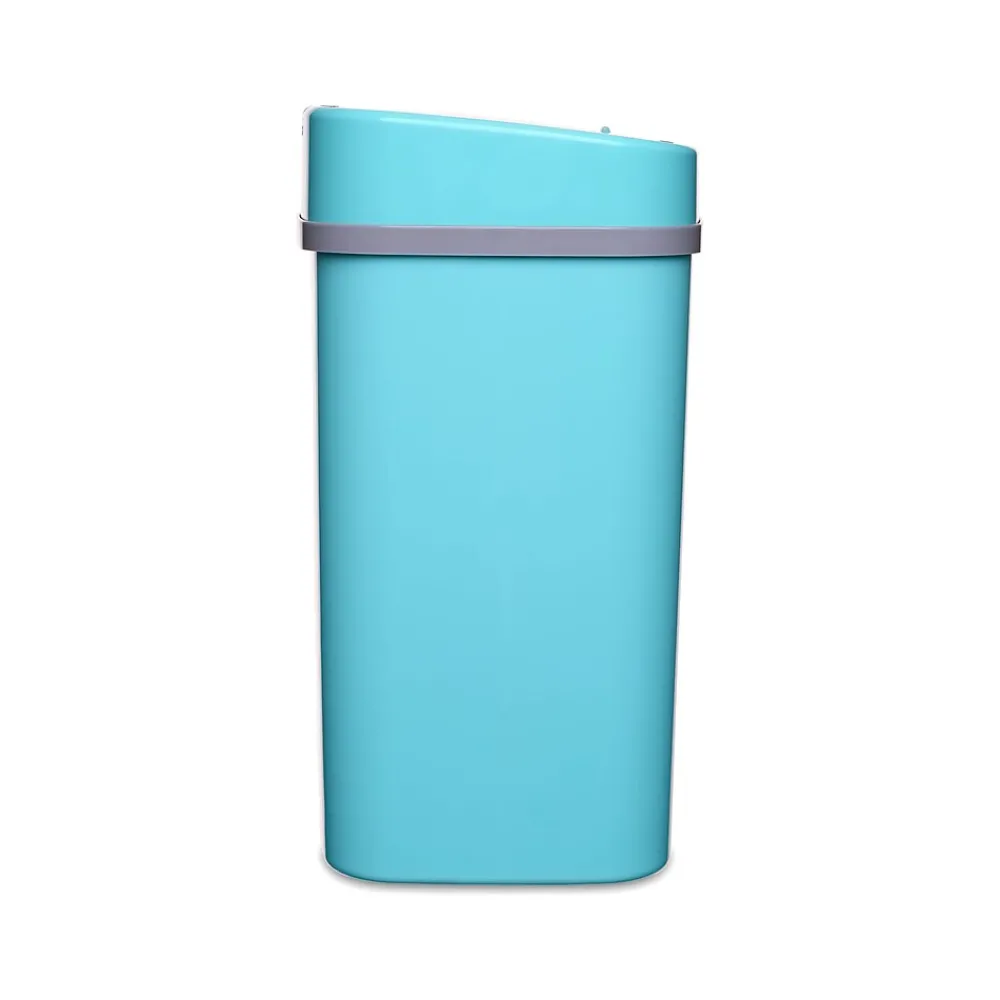 Plastic Sensor Trash Can, 3.2-Gallon, Teal Blue (DZT-12-5TB)<Nine Stars Clearance