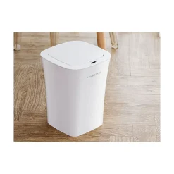 Plastic Sensor Trash Can, 2.6-Gallon, White (DZT-10-11)<Nine Stars Best