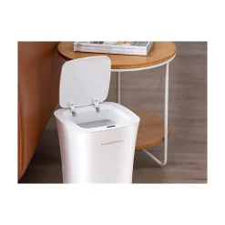 Plastic Sensor Trash Can, 2.6-Gallon, White (DZT-10-11)<Nine Stars Best