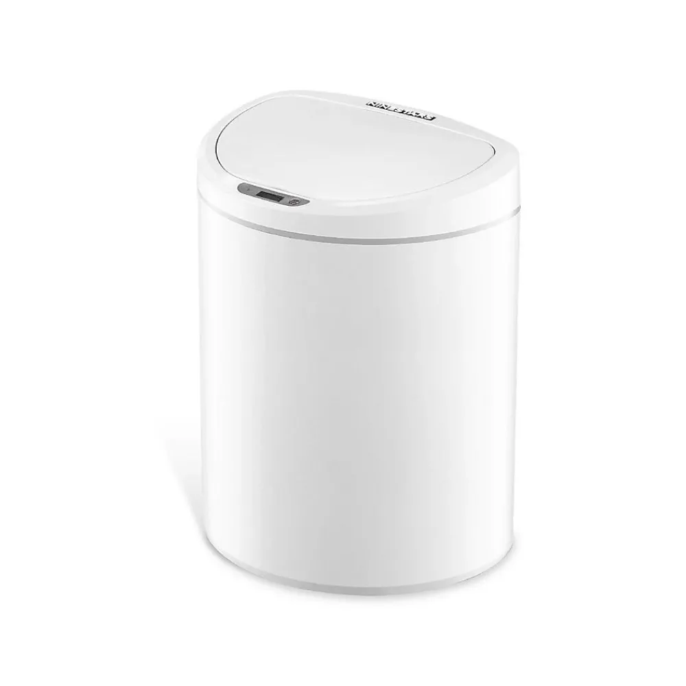 Plastic Sensor Trash Can, 2.6-Gallon, White (DZT-10-29)<Nine Stars Hot