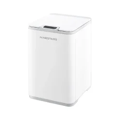 Plastic Sensor Trash Can, 2.6-Gallon, White (DZT-10-35)<Nine Stars Discount