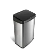 Stainless Steel Motion Sensor Trash Can, 13.2 Gal. (DZT-50-28)<Nine Stars Hot