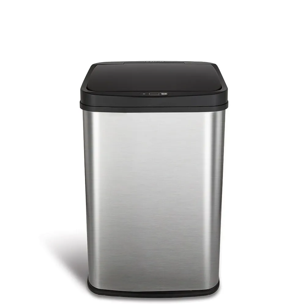 Stainless Steel Motion Sensor Trash Can, 13.2 Gal. (DZT-50-28)<Nine Stars Hot