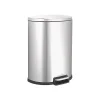 Stainless Steel Step Trash Can, 13.21 gal., Silver (SOT-50-3)<Nine Stars Best