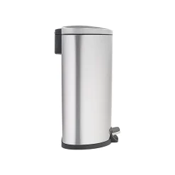 Stainless Steel Step Trash Can, 13.21 gal., Silver (SOT-50-3)<Nine Stars Best