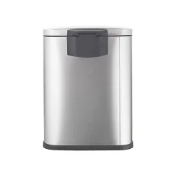 Stainless Steel Step Trash Can, 13.21 gal., Silver (SOT-50-3)<Nine Stars Best