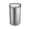Stainless Steel Sensor Trash Can, 13.2-Gallon, Silver (DZT-50-29SL)<Nine Stars Hot