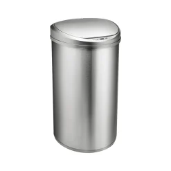 Stainless Steel Sensor Trash Can, 13.2-Gallon, Silver (DZT-50-29SL)<Nine Stars Hot