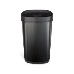 Stainless Steel Sensor Trash Can, 13.2-Gallon, Black (DZT-50-9BK)<Nine Stars Outlet