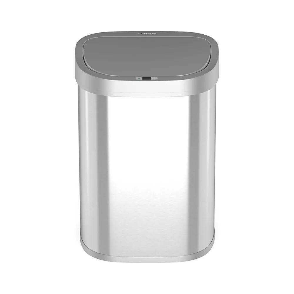 Stainless Steel Sensor Trash Can, 21.1-Gallon, Silver (DZT-80-35)<Nine Stars Best