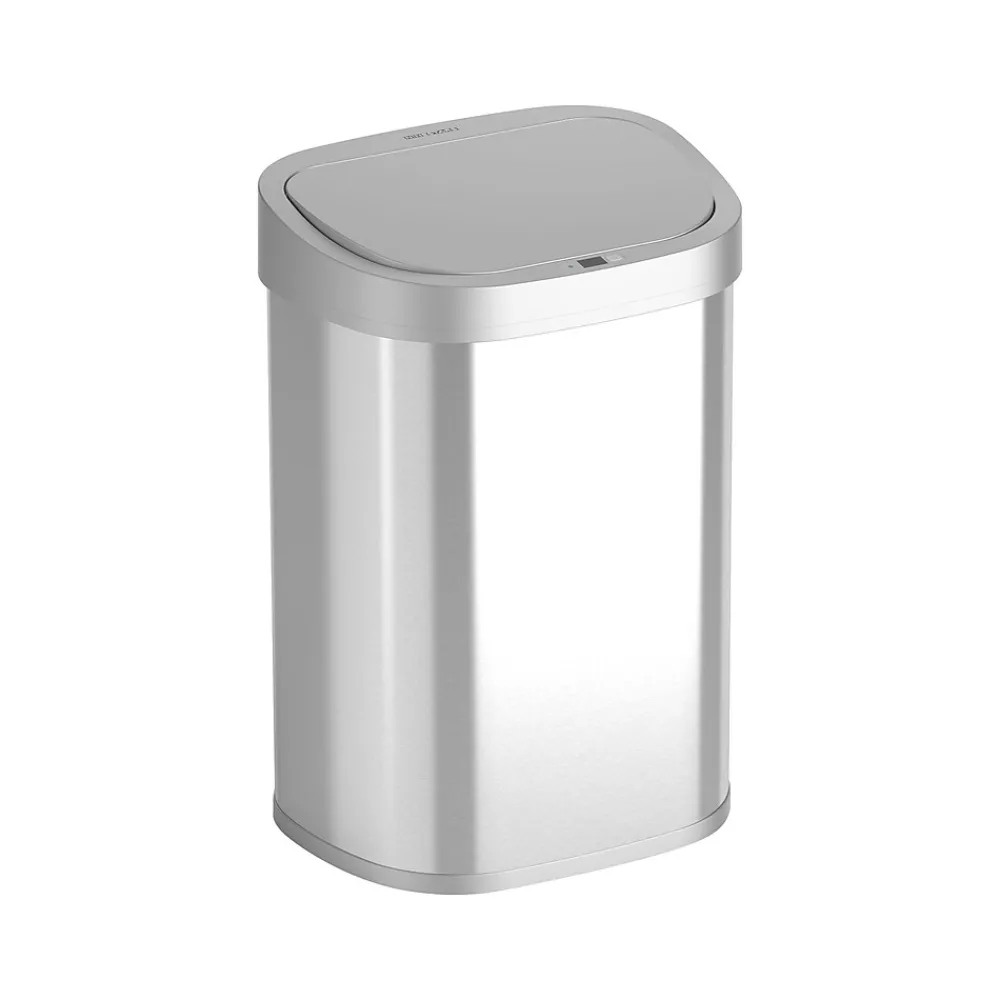 Stainless Steel Sensor Trash Can, 21.1-Gallon, Silver (DZT-80-35)<Nine Stars Best