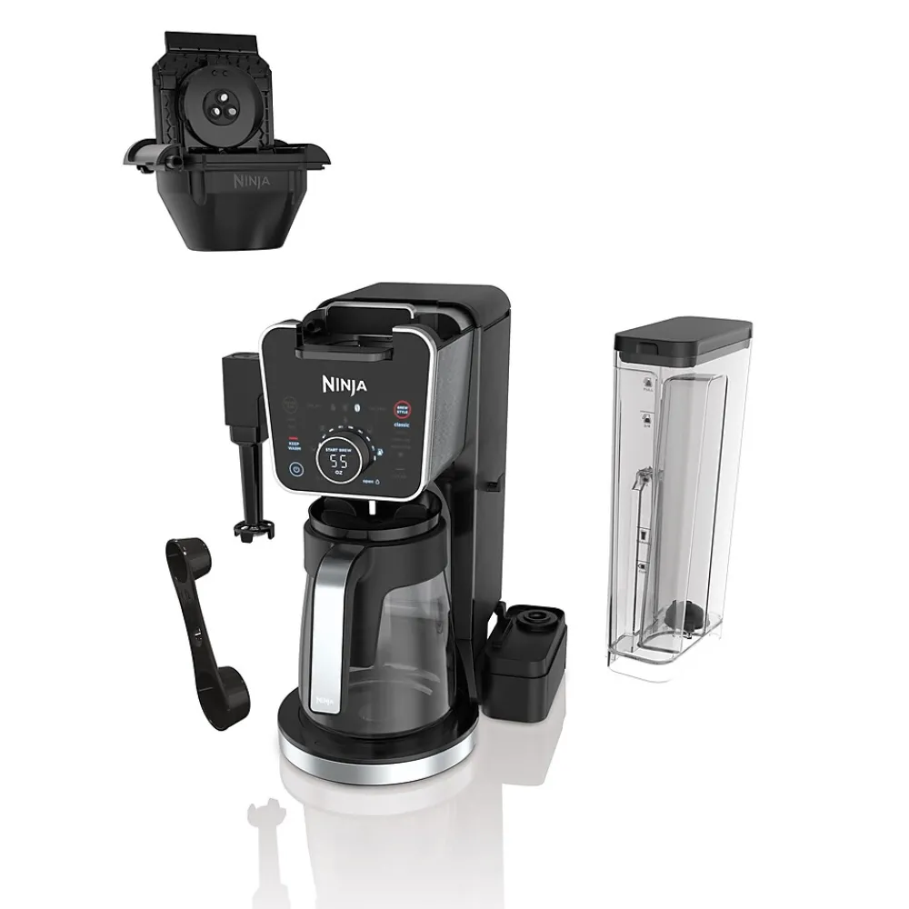 Ninja 12-Cups Single Serve & Automatic Drip Coffee Maker, Black (CFP301)