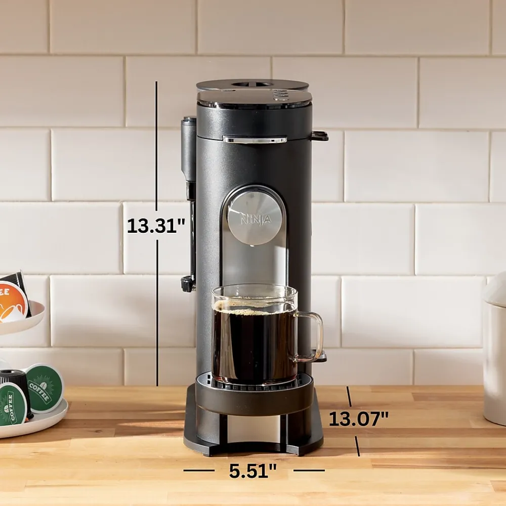 Ninja 3-Cups Single Serve Coffee Maker, Black (PB051)