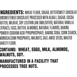 Nonni's Nonni’s individually wrapped Dark Chocolate Italian Biscotti Cookies, 21.5 oz., (NSD97651)