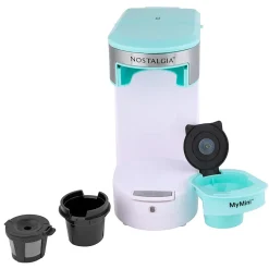 Nostalgia MyMini 2-Cups Single Serve Coffee Maker, Aqua (NMPCCPGC1AQS)