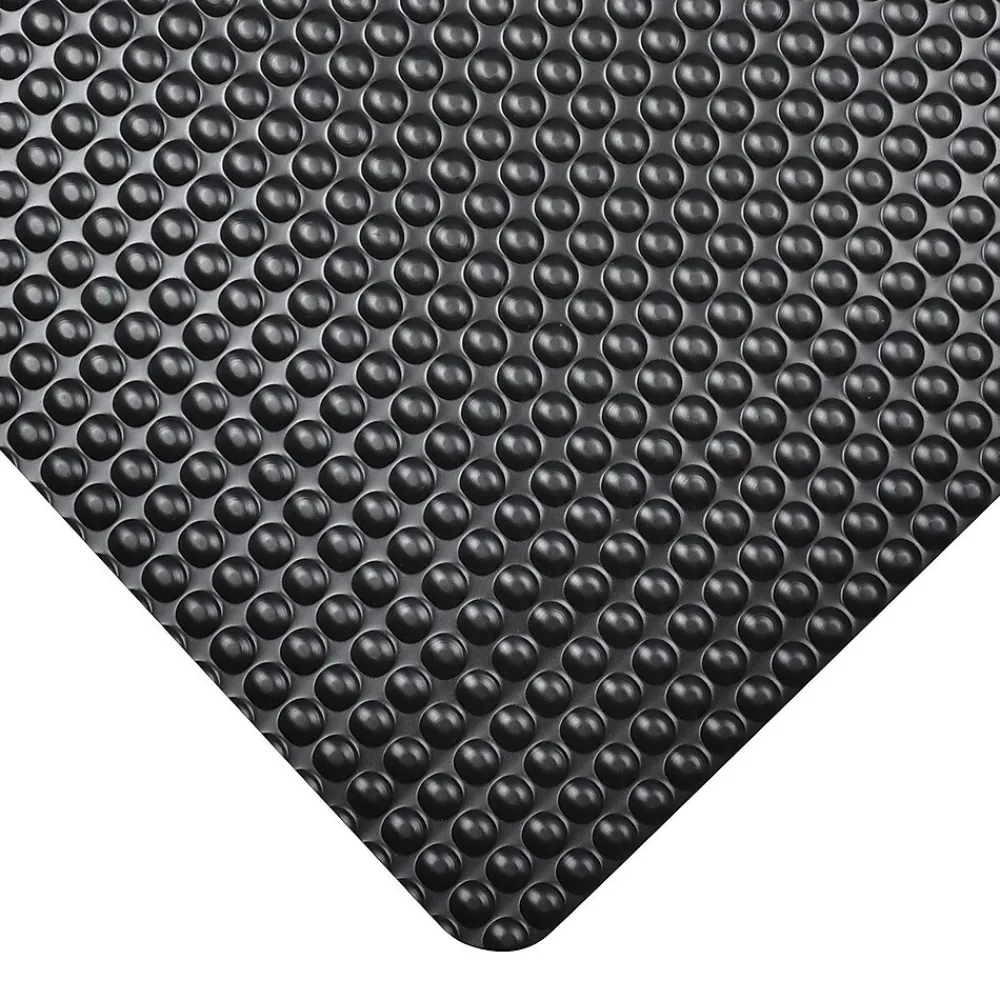NoTrax Bubble Trax Vinyl Dry Safety/Anti-Fatigue Floor Mat, 3' x 5', Black (482S0035BL)