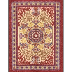 NoTrax OrienTrax Nylon Fiber Specialty Entrance Floor Mat, 4' x 12', Burgundy