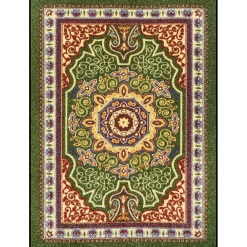 NoTrax OrienTrax Nylon Fiber Specialty Entrance Floor Mat, 5' x 8', Emerald