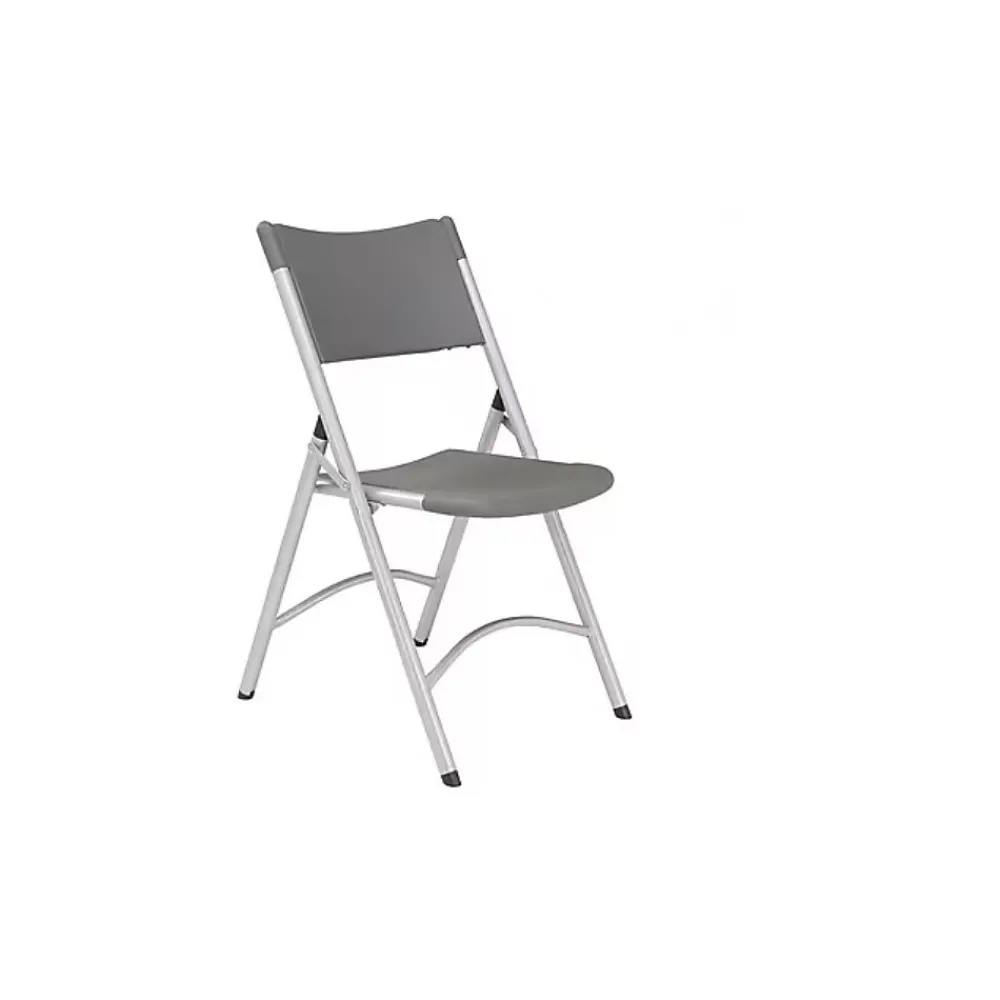 Folding & Stacking*National Public Seating NPS 600 Series Heavy Duty Plastic Folding Chair, Charcoal Slate, 52 Pack (620/52)