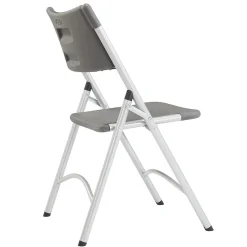 Folding & Stacking*National Public Seating NPS 600 Series Heavy Duty Plastic Folding Chair, Charcoal Slate, 4 Pack (620/4)