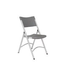 Folding & Stacking*National Public Seating NPS 600 Series Heavy Duty Plastic Folding Chair, Charcoal Slate, 100 Pack (620/100)