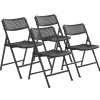 Folding & Stacking*National Public Seating NPS AirFlex Series Premium Polypropylene Folding Chair, Black, 4/Pack (1410)