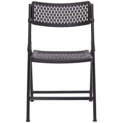 Folding & Stacking*National Public Seating NPS AirFlex Series Premium Polypropylene Folding Chair, Black, 4/Pack (1410)