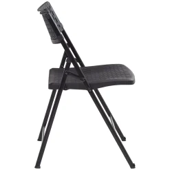 Folding & Stacking*National Public Seating NPS AirFlex Series Premium Polypropylene Folding Chair, Black, 4/Pack (1410)