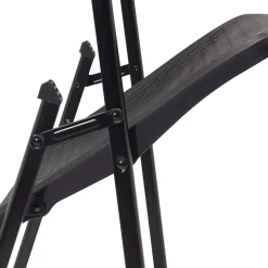 Folding & Stacking*National Public Seating NPS AirFlex Series Premium Polypropylene Folding Chair, Black, 4/Pack (1410)